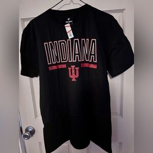 Fanatics Men's Black Indiana Hoosiers Primary Logo T-Shirt